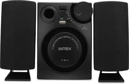 Intex IT 881U 16 W Laptop/Desktop Speaker (Black, 2.1 Channel) Intex IT 881U 16 W Laptop/Desktop Speaker (Black, 2.1 Channel)
